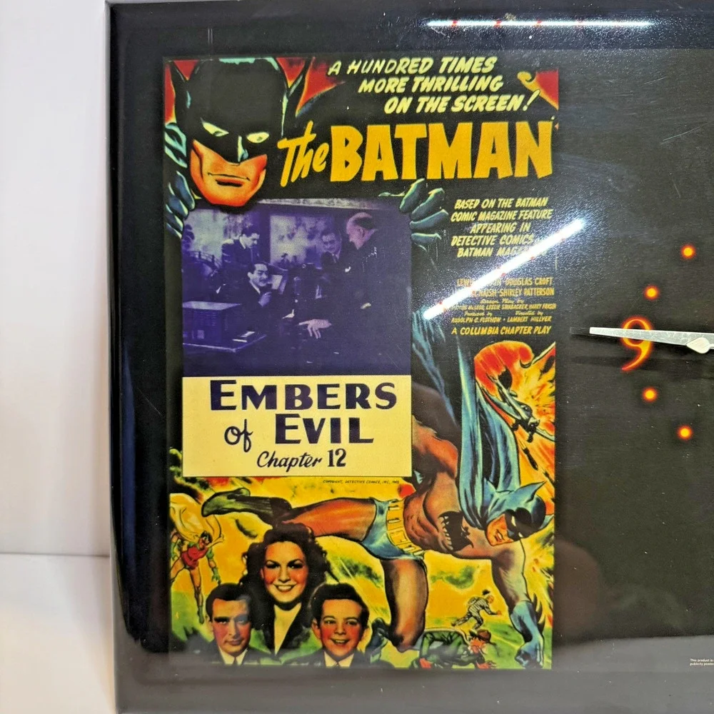 Vintage The Batman Embers of Evil Wall Clock 10